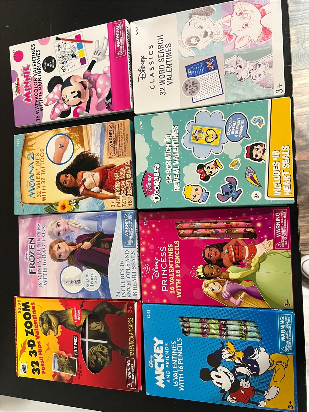 Lot of 9 new boxes of valentine cards